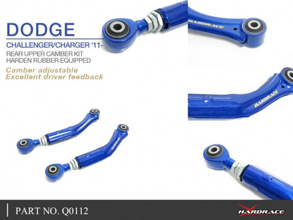 Hardrace Hardened Rubber Rear Upper Camber Kit Dodge Challenger / Charger 11 Dodge Challenger