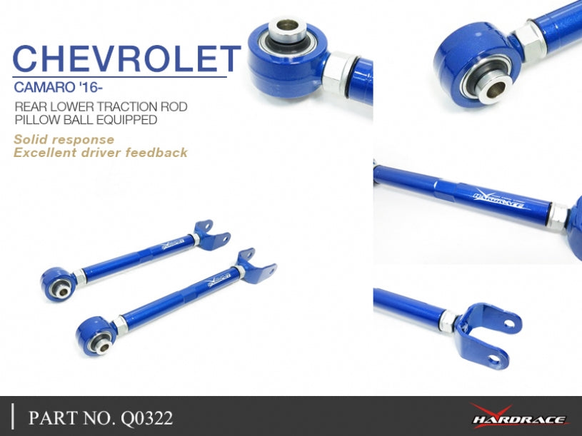 Hardrace Pillow Ball Rear Lower Traction Rod Chevrolet Camaro MK6 2016-On