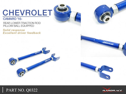 Hardrace Pillow Ball Rear Lower Traction Rod Chevrolet Camaro MK6 2016-On