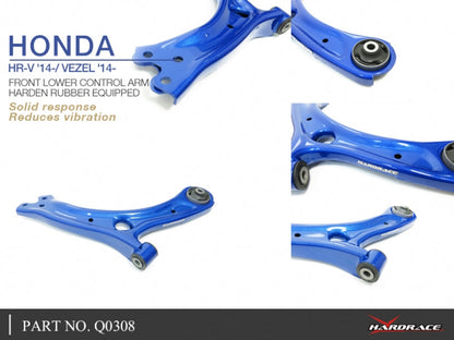 Hardrace Hardened Rubber Front Lower Control Arm Honda HR-V / Vezel 14-21 / 21