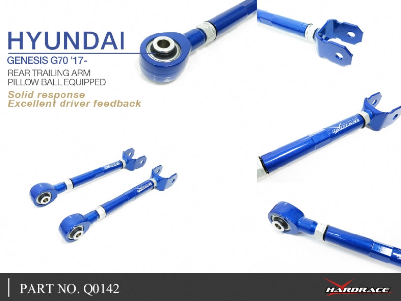 Hardrace Pillow Ball Rear Trailing Arm Hyundai Genesis G70 2018+/Kia Stinger Ck 2018+