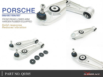 Hardrace Hardened Rubber Front/Rear Lower Arm Porsche 986/987/996/997 1997-2012