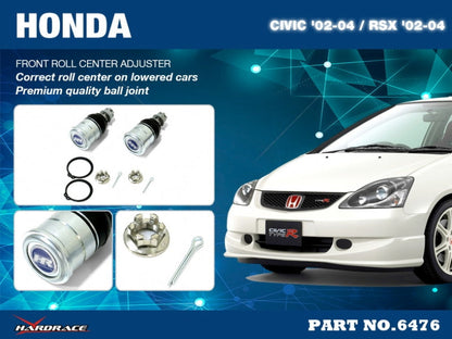 Hardrace Front Lower RC Adjuster +10mm Honda Civic 7th 01-05 / Acura RSX Base 02-06 & Type-s 02-04