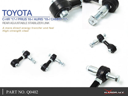 Hardrace Pillow Ball Rear Adjustable Stabilizer Link Toyota C-hr 17- / Prius 16- / Auris 18-