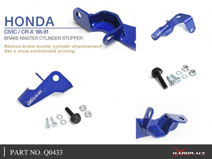 Hardrace Brake Master Cylinder Stopper LHD Honda Civic / CR-X 88-91