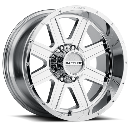 (set of 4) Raceline 940 Hostage Chrome | 20x9" +0mm | 6x139.7mm Wheel