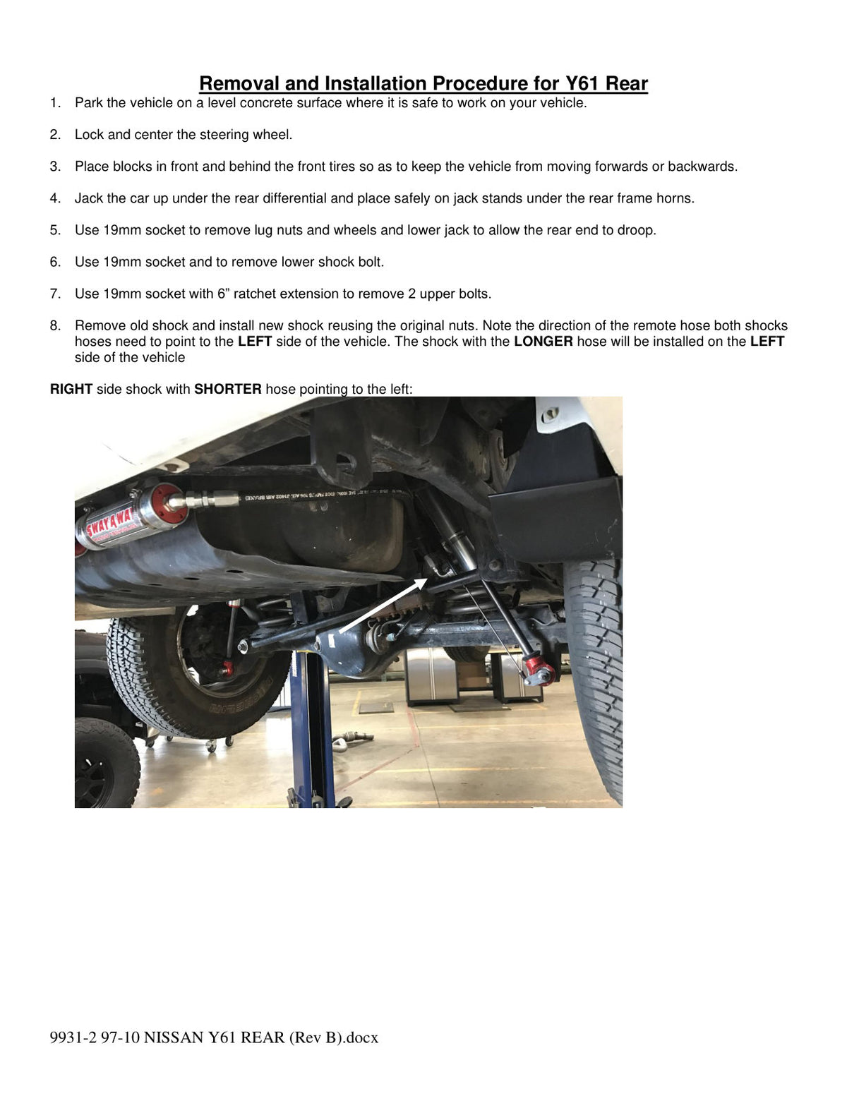aFe Sway-A-Way 2.5in Rear Shock Kit w/ Remote Reservoir | Nissan Patrol (97-17) (202-0056-01)