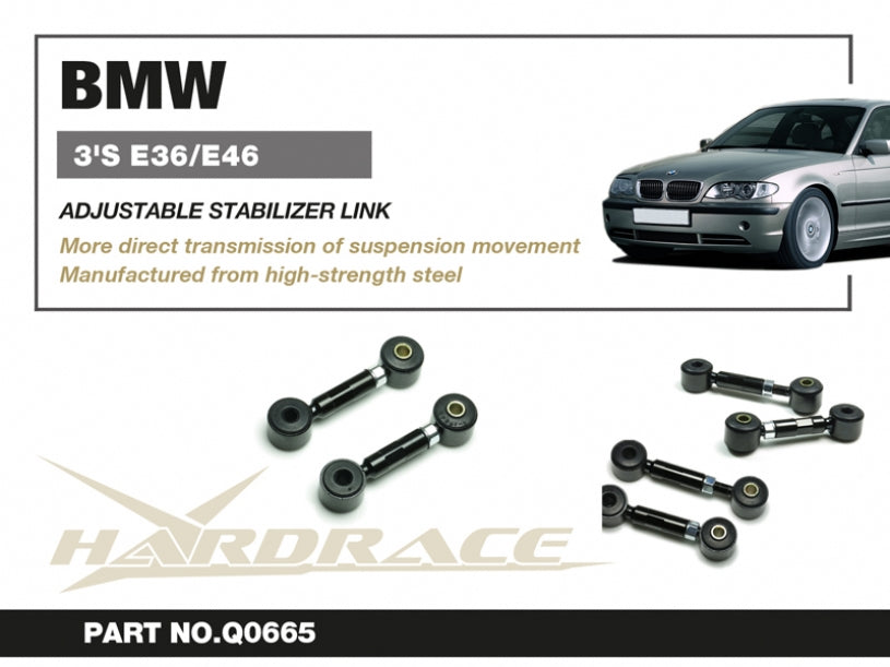 Hardrace Adjustable Rear Stabilizer Link BMW 3 Series E36 1990-2000/BMW 3 Series E46 1997-2006