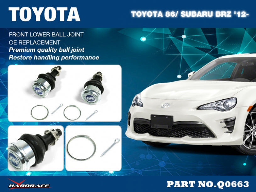 Hardrace Front Lower Ball Joint Toyota 86 12-21- / Subaru BRZ 12-21