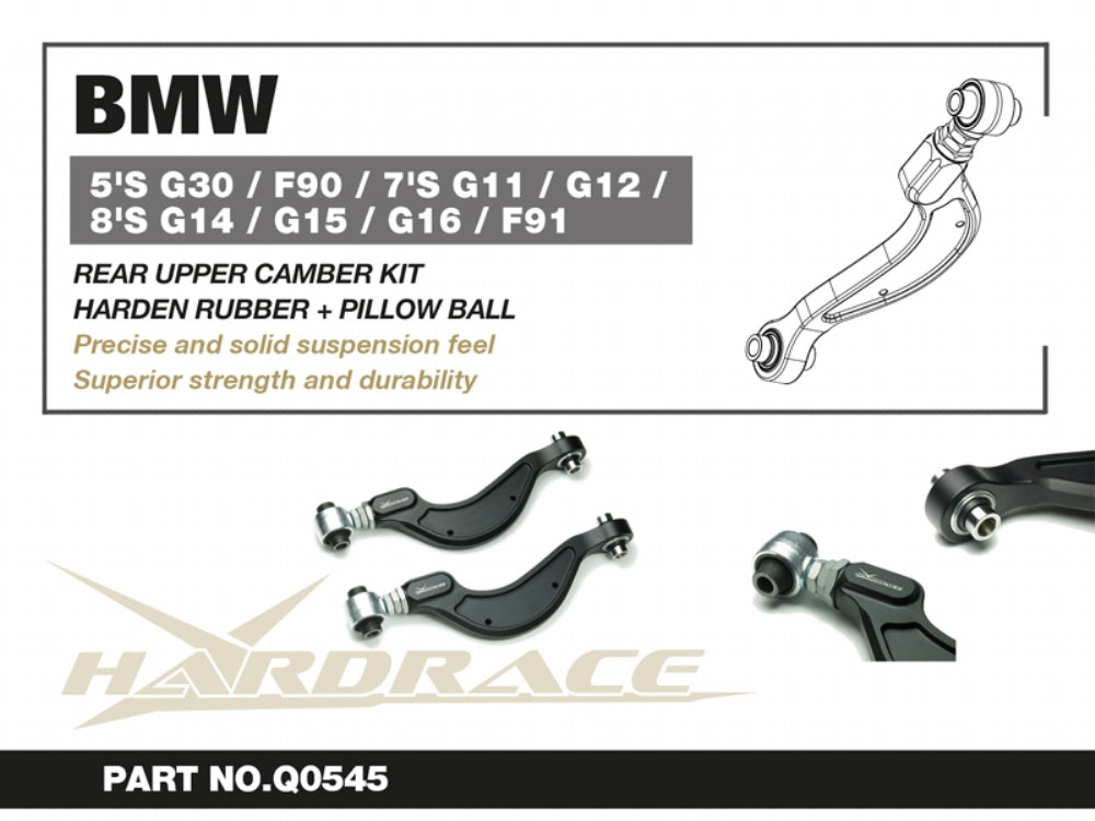 Hardrace Pillow Ball Rear Upper Camber Kit BMW 5 S G30/7 S G11/G12/8 S G14/G15/G16 2017+
