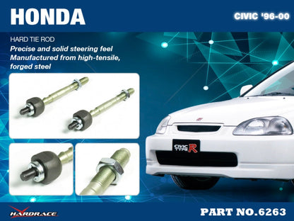 Hardrace Hard Tie Rod Honda Civic 6th 1996-2000 EK3/4/5/9, EJ6/7/8/9, EM1