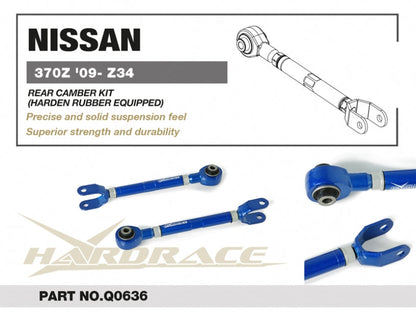 Hardrace Hardened Rubber Rear Camber Kit V2 Nissan 370Z Z34 / Z 22- / Infiniti G V36 / M Y50