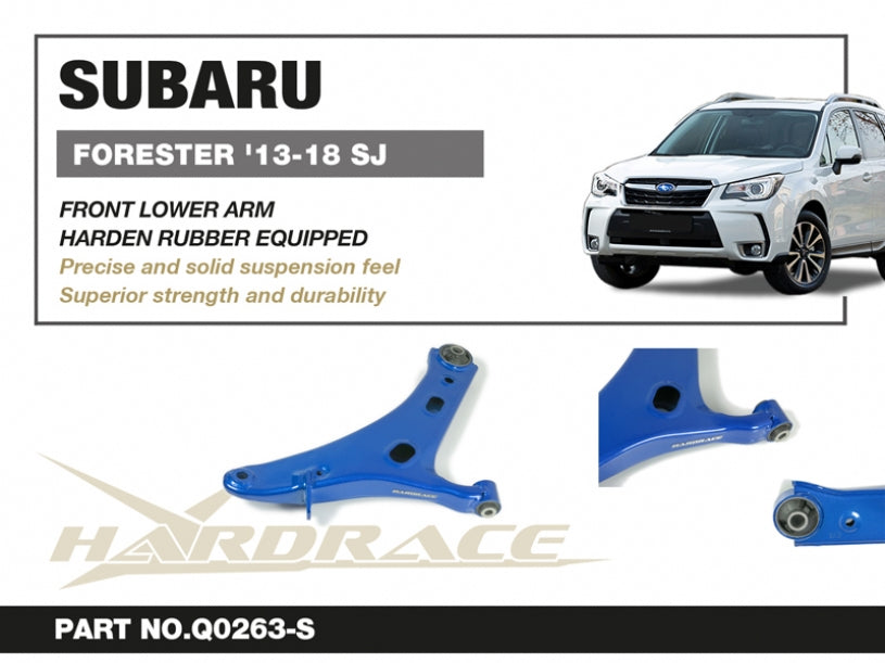 Hardrace Hardened Rubber Street Front Lower Arm Subaru Forester 4th SJ 2013-2018