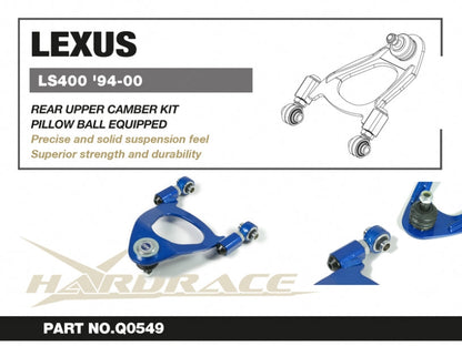 Hardrace Pillow Ball Rear Upper Camber Kit Lexus LS400 1989-2000/Century 1997-2016