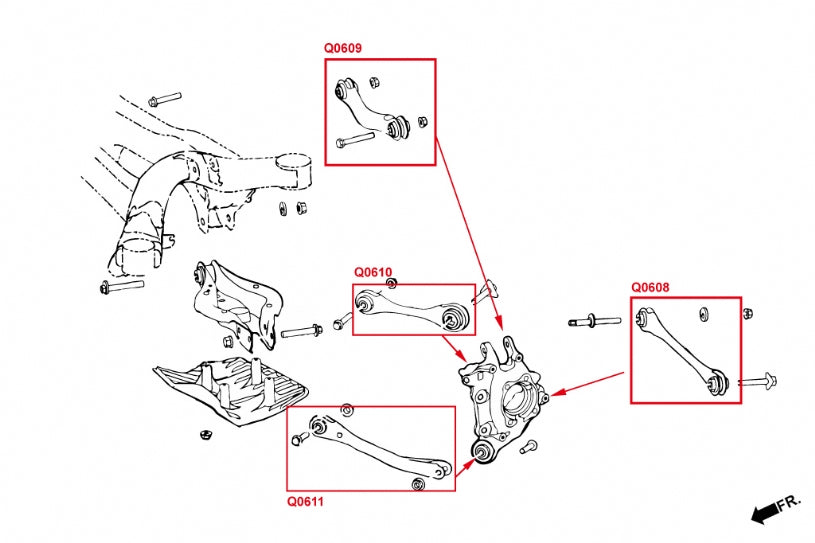 Hardrace Pillow Ball Rear Trailing Arm Toyota Supra J29 / BMW 2s G42 / 3s G2X / 4s G2X / Z4 G29