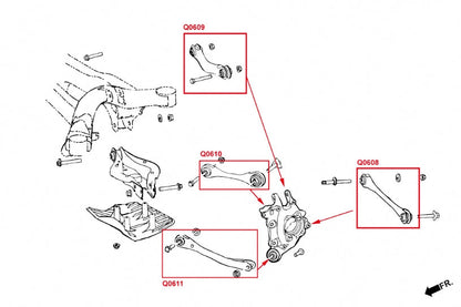 Hardrace Pillow Ball Rear Trailing Arm Toyota Supra J29 / BMW 2s G42 / 3s G2X / 4s G2X / Z4 G29