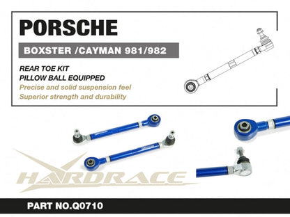 Hardrace Pillow Ball Rear Toe Kit Porsche Boxster/Cayman 2012+