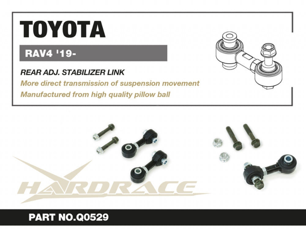 Hardrace Pillow Ball Rear Adjustable Stabilizer Link Toyota RAV4 19- / Harrier 20- / Lexus NX 21