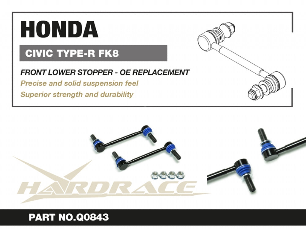 Hardrace Front Lower Stopper Link Honda Civic Type-R 17-22 FK8