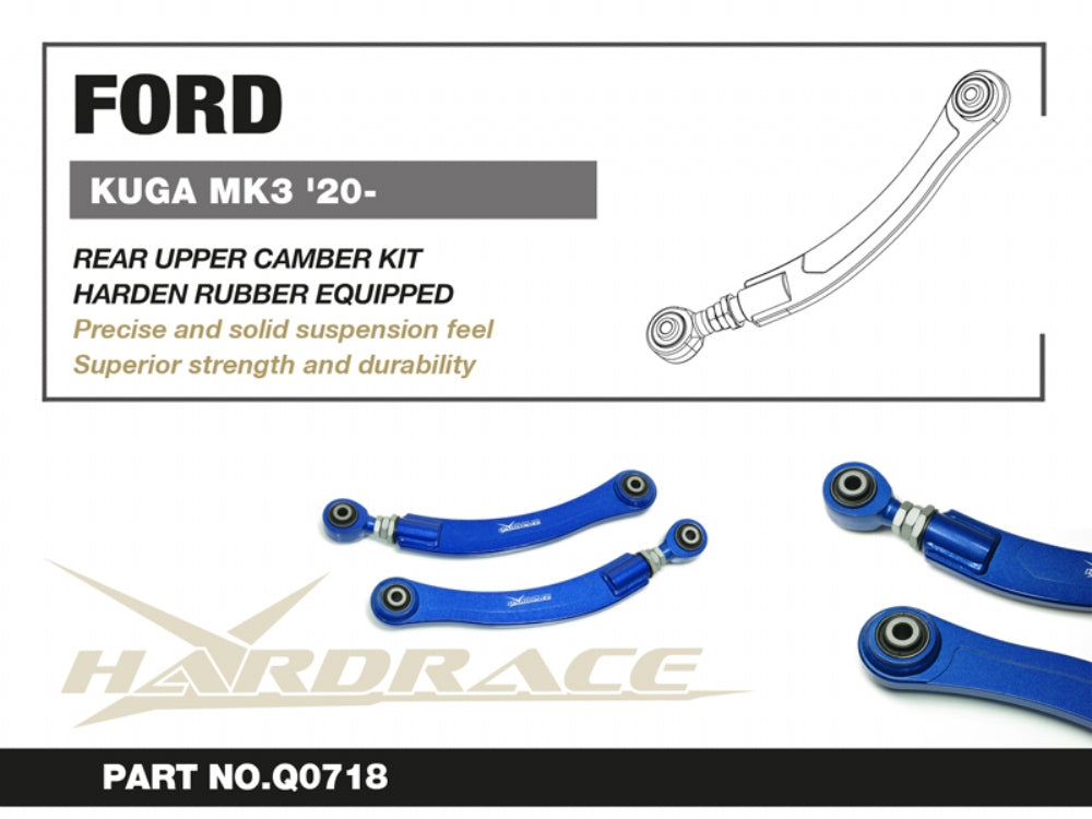 Hardrace Hardened Rubber Rear Upper Camber Kit Ford Kuga MK3 2020+