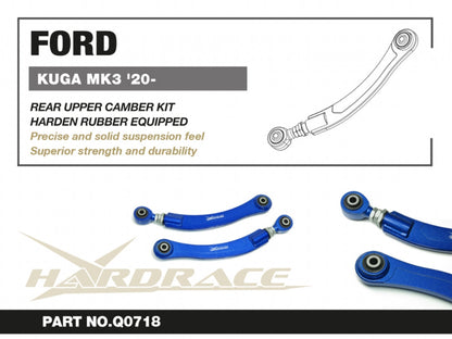 Hardrace Hardened Rubber Rear Upper Camber Kit Ford Kuga MK3 2020+