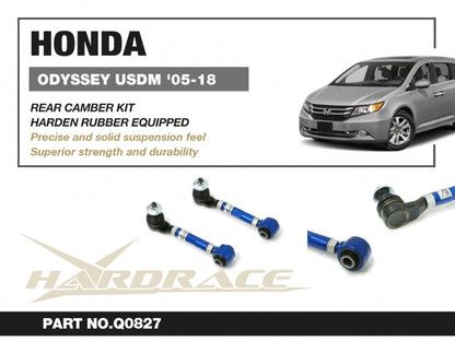 Hardrace Hardened Rubber Rear Upper Camber Kit Honda Odyssey USDM 05-11 / 11-18