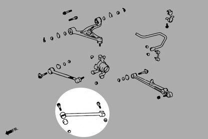 Hardrace Pillow Ball Rear Traction Rod SC300/400 SC300 / 400 / Supra JZA80