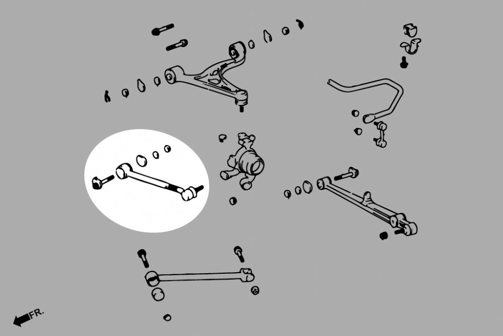 Hardrace Pillow Ball Sc300/400 Adj.rear Toe Control Arm SC300 / 400 Adj.