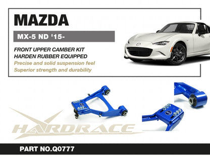Hardrace Hardened Rubber Front Upper Camber Kit Mazda Miata / Mx-5 15