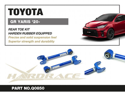 Hardrace Hardened Rubber Rear Toe Kit Toyota GR Yaris 2020+/GR Corolla 2022+