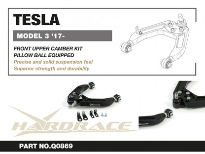 Hardrace Pillow Ball Front Upper Camber Kit Tesla Model 3 2017+/Tesla Model Y 2020+
