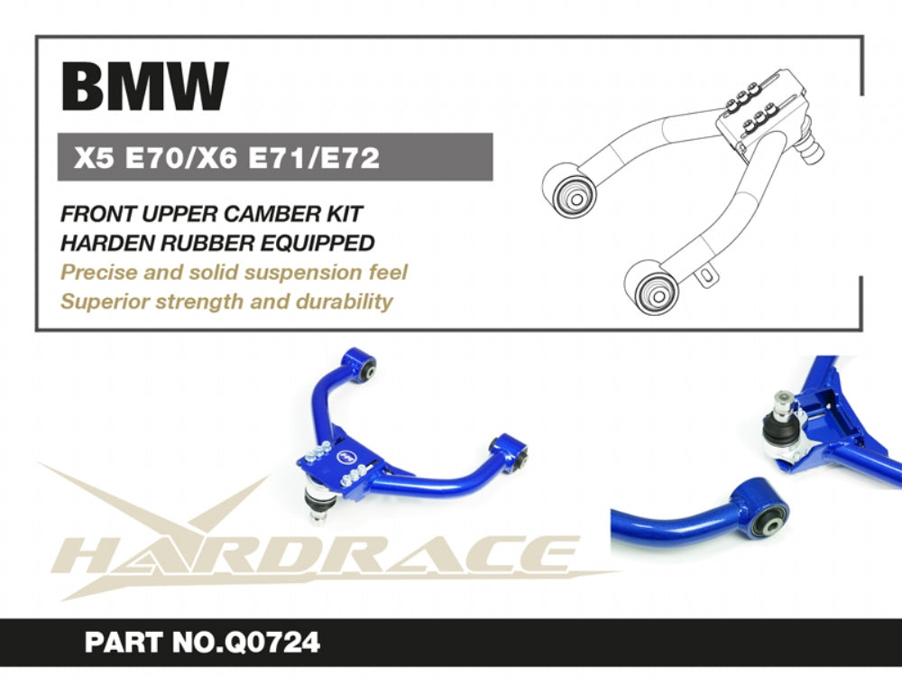 Hardrace Hardened Rubber Front Upper Camber Kit BMW X5 E70/F15/X6 E71/E72/F16 2007+