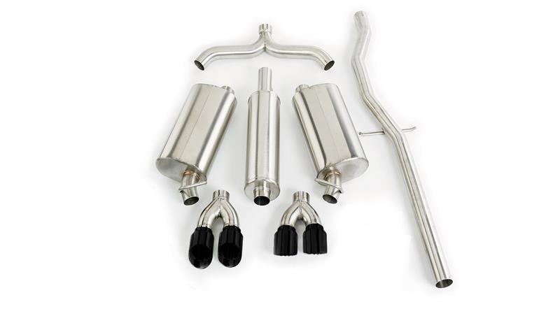 Corsa 2.5in Dual Rear Cat-Back Exhaust w/ Twin 35in Tips | Cadillac Seville (98-03) (14150BLK)