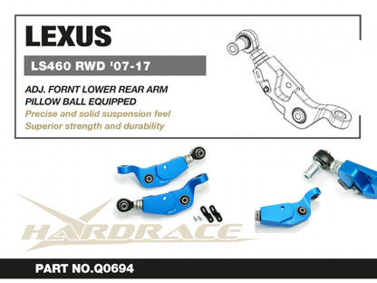 Hardrace Pillow Ball Front Lower Rear Arm Adjustable Lexus Ls 4th XF40 2007-2017