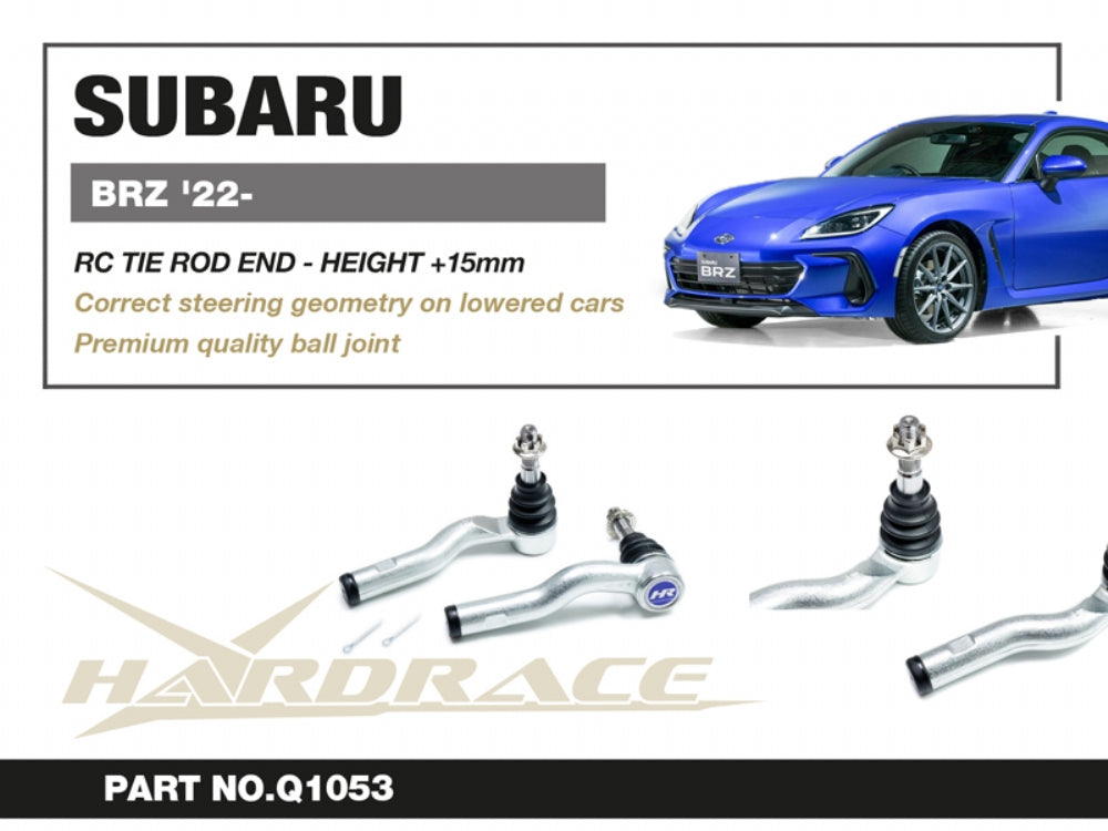 Hardrace RC Tie Rod End for Lowered Suspension +15mm Subaru BRZ 22 / Rc