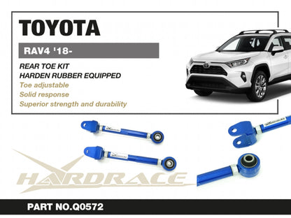 Hardrace Hardened Rubber Rear Toe Kit 14mm Toyota RAV4 18- / Harrier 20- / Lexus NX 21