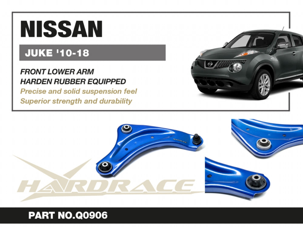 Hardrace Hardened Rubber Front Lower Arm Nissan Juke 2010-2018