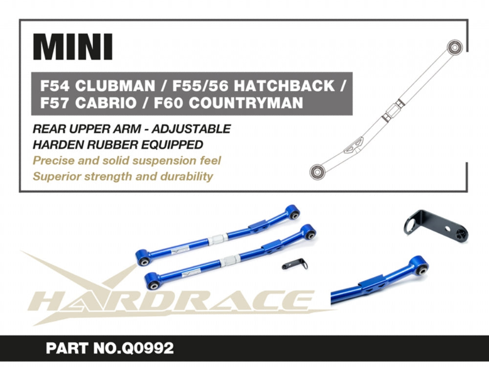 Hardrace Hardened Rubber Rear Upper Arm MINI F54/55/56/57/60/BMW F39/40/44/45/46/48 2014+