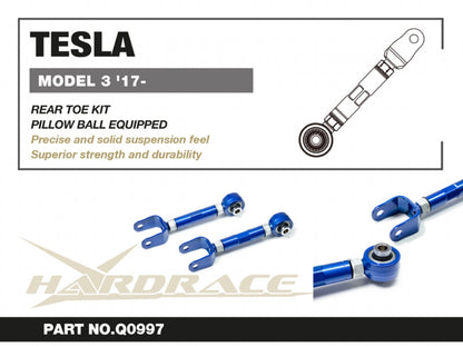 Hardrace Pillow Ball Rear Toe Kit Tesla Model 3 2017+/Tesla Model Y 2020+
