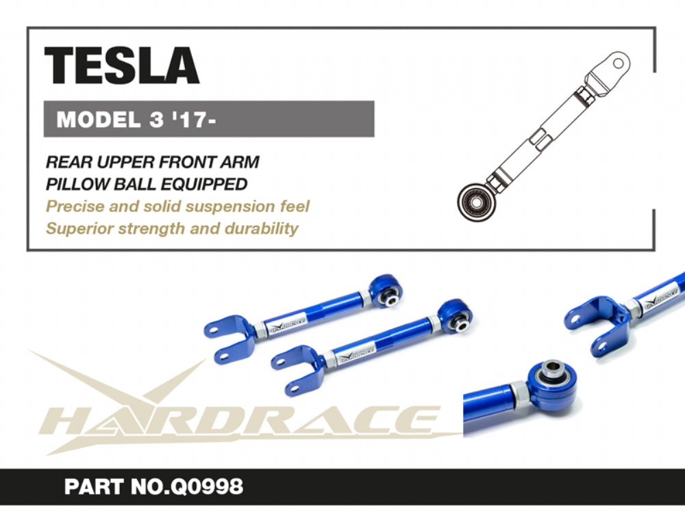 Hardrace Pillow Ball Rear Upper Front Arm Tesla Model 3 2017+