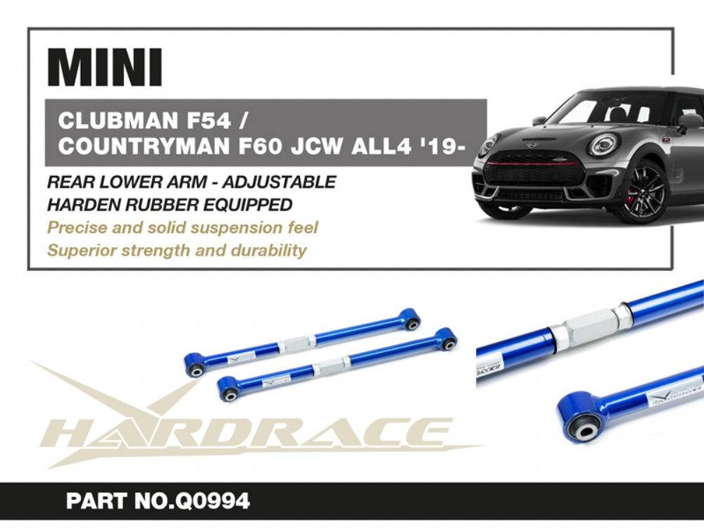 Hardrace Hardened Rubber Rear Lower Arm MINI Clubman F54 / Countryman F60 JCW ALL4 19