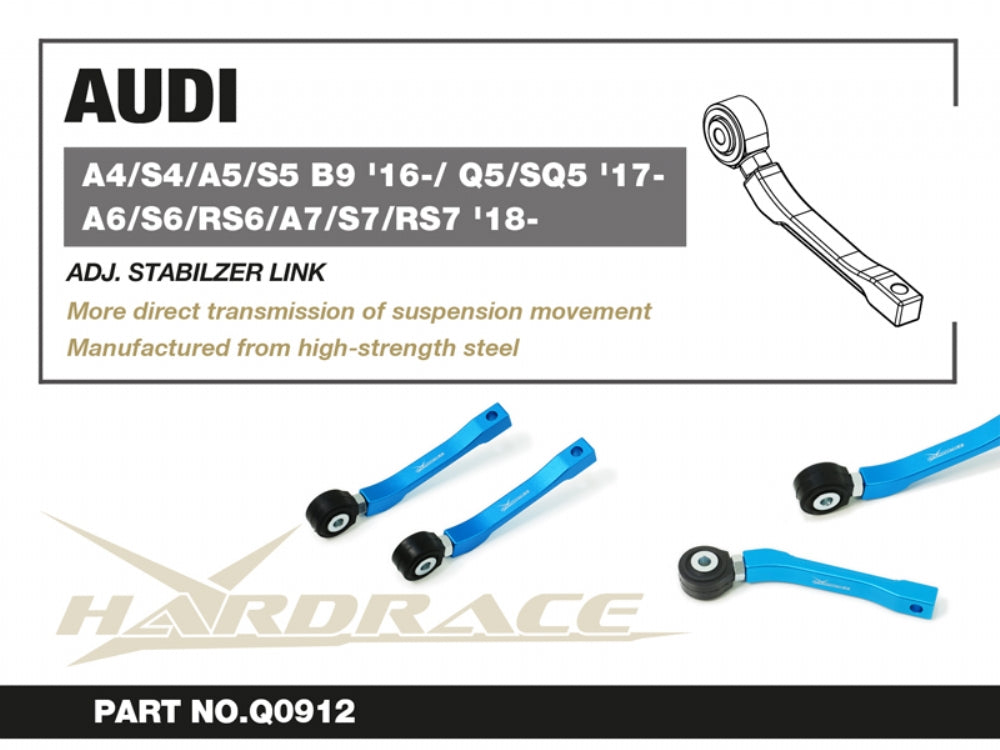 Hardrace Rear Adjustable Stabilizer Link Audi A4 / S4 / A5 / S5 B9 16- / Q5 / SQ5 17 / A6 / S6 / RS6