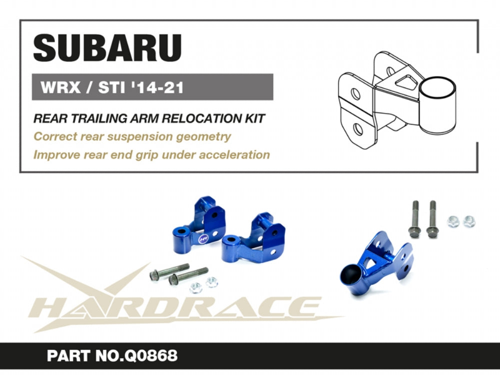 Hardrace Rear Trailing Arm Relocation Kit Subaru WRX WRX/STI VA 2014-2021