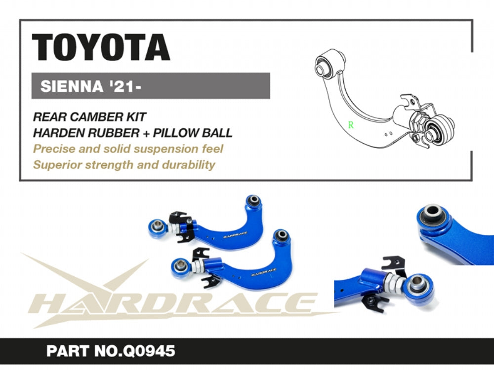 Hardrace Pillow Ball Rear Camber Kit Toyota Sienna 4th XL40 2021+