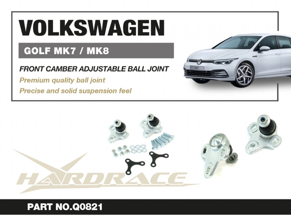 Hardrace Front Camber Adjustable Ball Joint VW Golf 05- / Jetta 05-18 / Eos 07-15 / Scirocco 09-17