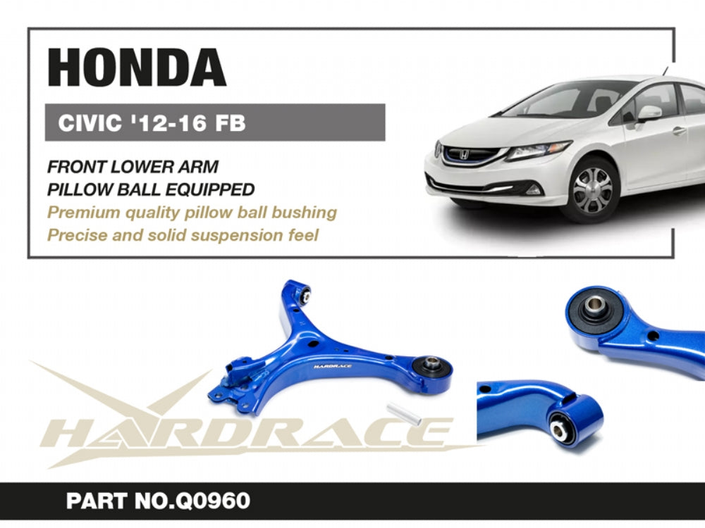 Hardrace Pillow Ball Front Lower Arm Honda Civic 9th 2012-2015 FG, FB