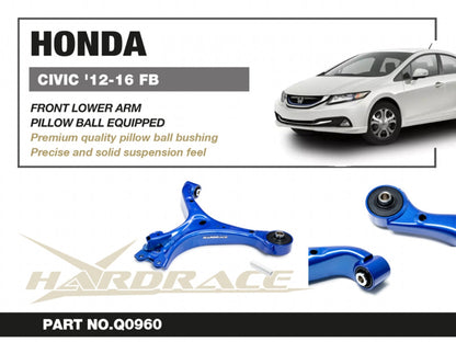 Hardrace Pillow Ball Front Lower Arm Honda Civic 9th 2012-2015 FG, FB