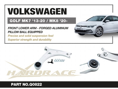 Hardrace Pillow Ball Front Lower Arm VW Golf 12-20- / T-roc 17 / Audi A3 12-20- / Q2 16-