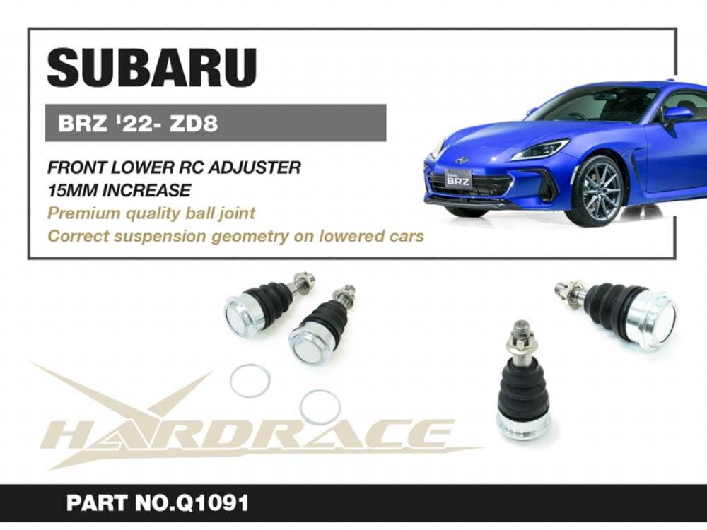 Hardrace Front Roll Center Adjuster +15mm Subaru BRZ 22