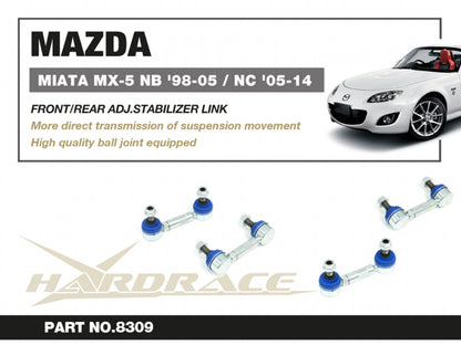 Hardrace Front Mazda Miata Nb 98-05 Front&rear / Nc 05-14 Front / Adj.